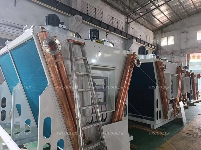 Closed Loop Air Cooled Dry Cooler for 5000 kW Biogas Natural Gas Engine Power Plant Closed Loop Air Cooled Dry Cooler for 5000 kW Biogas Natural Gas Engine Power Plant